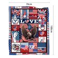 thumbnail image 3 of Boovnll 4th of July Throw Blanket, 28x39" Super Soft Cozy Patriotic Stars Stripe Fleece Blanket, Flannel Throw Blanket for Memorial Day Home Sofa Couch Bed Decor, 4th of July Decorations, 3 of 4