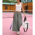 thumbnail image 6 of Women's Casual Pants Women's Loose Wide Leg Track Pants Pockets Elastic Waist Hiking Pants, Women's Casual Pants XL, 6 of 9