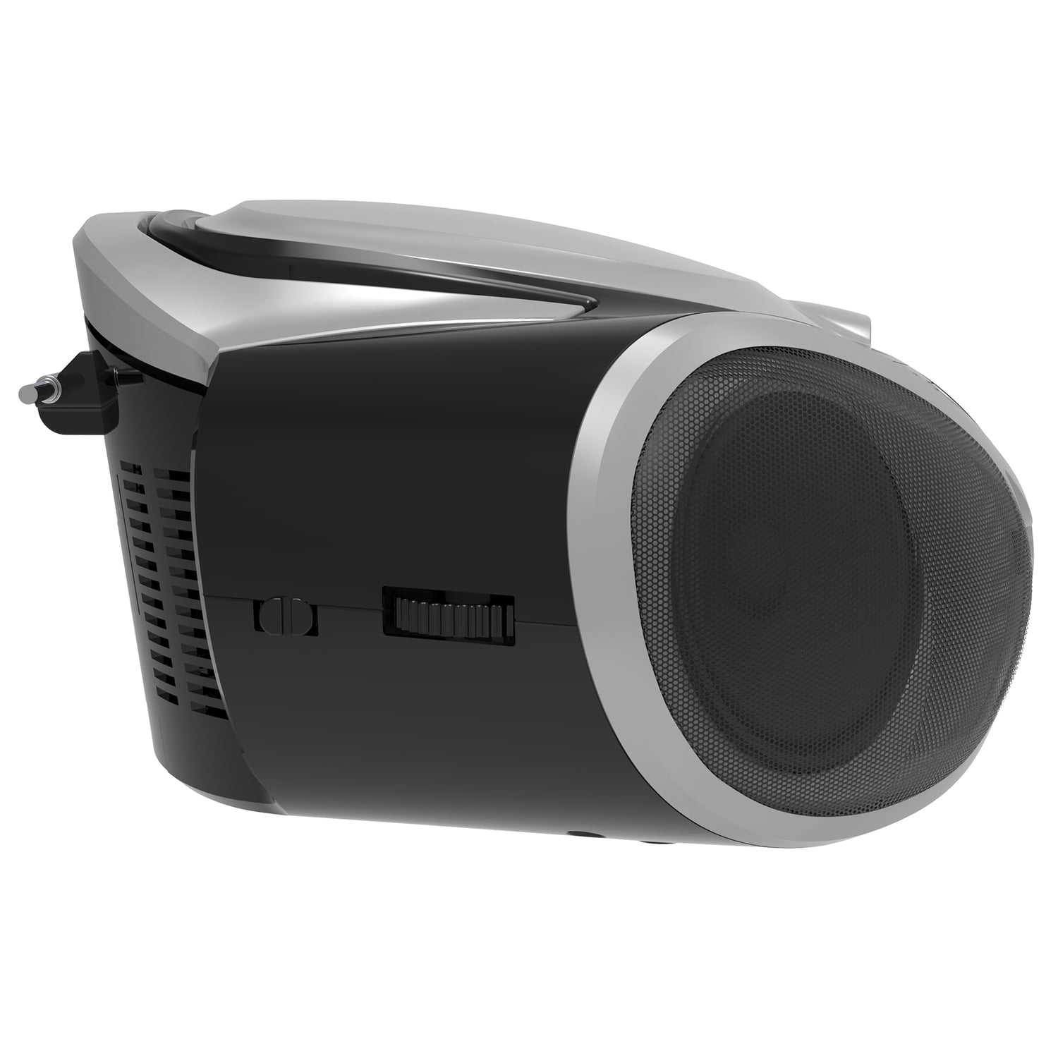 Supersonic SC-726BT Portable CD Player, Bluetooth, AM/FM Radio, LED Display, AC/DC Power, Silver