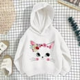 thumbnail image 2 of WRTFVZA White Hoodie for Boys, Cute Cartoon Graphic Hooded Sweatshirts Sportswear Kids Clothes (Toddler, White, 3-4 Years), 2 of 7