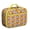 Yellow-3, variant on Tribal Lunch Tote – Artistic Bengal Tiger Roaring Wild Jungle Print Pattern Insulated Lunch Bag for Preschool and Elementary