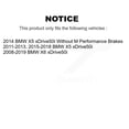 thumbnail image 2 of CMX Front Rear Disc Brake Rotors Kit for Car BMW X5 X6 xDrive50i K8-101556, 2 of 8