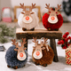 thumbnail image 4 of Christmas Deer Snowman Sleigh Elk Car Snow Landscape Miniature Ornament DIY Miniature Garden Bonsai Crafts Decoration, 4 of 5