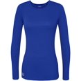 thumbnail image 2 of Sivvan 2 Pack Womens Comfort Long Sleeve Multi Color T-Shirt/Underscrub Tee - S85002M - RL/WT - XS Royal Blue/White, 2 of 5