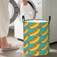 thumbnail image 5 of Daiia Hot Dogs 8 Round Laundry Basket with Handles Thickened Waterproof Circular hamper,Dirty Clothes Storage Basket for Bedroom,Bathroom,College Dorm-Small, 5 of 6
