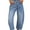 Light Blue, variant on DOKOTOO Women's Barrel Jeans Mid Rise Vintage Y2k Baggy Boyfriend Jeans Loose Ankle Denim Stretch Pants Blue Size 10