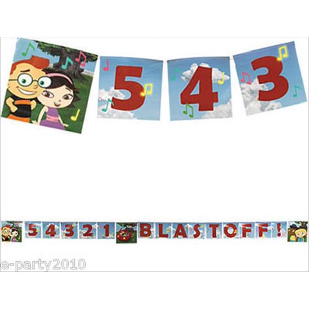 Little Einsteins Blast Off Happy Birthday Banner 1ct Walmart Com Walmart Com