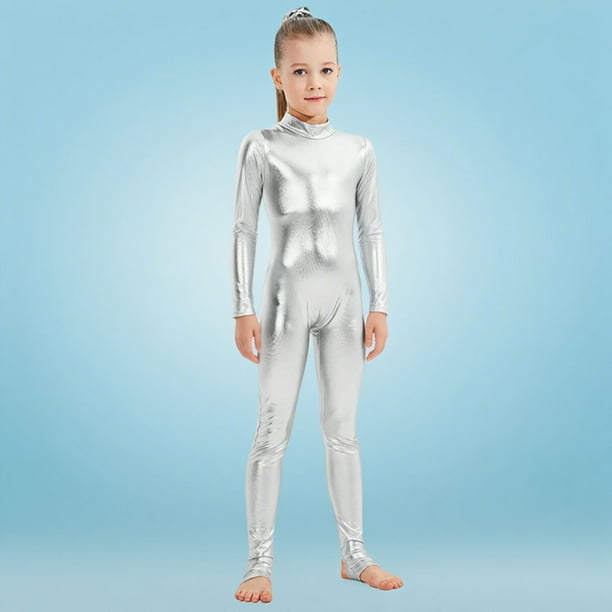 Cowsor Girls Kids Long Sleeve Dance Unitard Bodysuits Full Body Leotard for Ballet,Gymnastics,Performance,Costumes