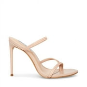 Steve Madden Bellezza Nude Ankle Strap Rounded Open Toe Heeled Sandals
