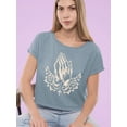 thumbnail image 2 of Religious Symbol Graphic Tee Crop Tee Women's, 2 of 4