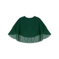 thumbnail image 4 of Miutii Womens Soft Chiffon Shawl Wraps Shrug for Evening Dress Ruffle 2-Layer Wedding Cape Bolero Green One Size, 4 of 5