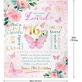 thumbnail image 3 of Sweet 16 Gifts for Girls, 16th Birthday Gifts for Girls, 16 Year Old Girl Birthday Gift Ideas, Sweet Sixteen Birthday Gifts for Girls, 16 Birthday Decorations for Girls Throw Blanket 60" X50, 3 of 6