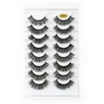 HSMQHJWE Reusable Self Adhesive Eyelashes Lashes Eye 8D Volume Pack 8 Thick Eyelashes CatEye