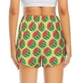 thumbnail image 3 of Picia Summer Watermelon Pattern Women's 2 in 1 Athletic Running Shorts High Waisted Workout Casual Gym Sweat Shorts with Comfy Liner Zipper Pockets-, 3 of 9