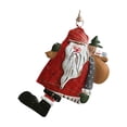 thumbnail image 1 of Décoration Père Noël, Arbre de Noël Rouge en Fer Forgé Pendentif Père Noël Rouge, Décorations de Sapin de Noël, Décorations de Noël Rouges, 1 of 3