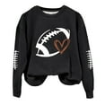 thumbnail image 2 of Frostluinai Game Day Football Sweatshirt Women Cute Graphic Pullover Tops Long SLeeve Crew Neck Sweat Shirts Casual Holiday T Shirts, 2 of 3