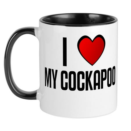 

CafePress - I LOVE MY COCKAPOO Mug - Ceramic Coffee Tea Novelty Mug Cup 11 oz