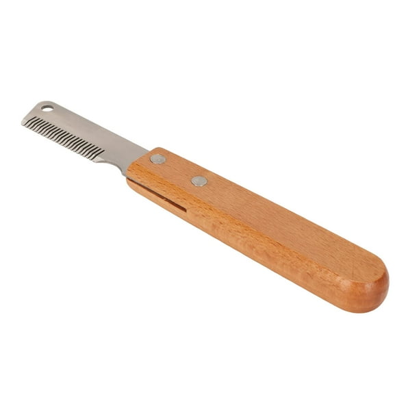 Hoja de muda para perros, cuchillo pelador de mano profesional para el cuidado de perros, herramienta de aseo para perros multifunción