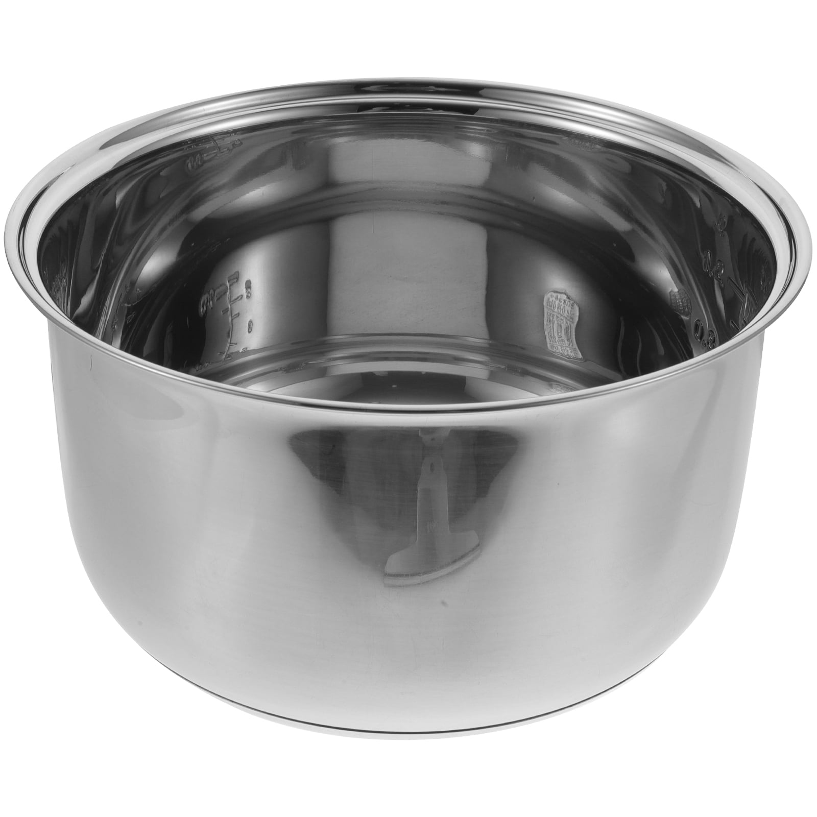 Rice Cooker Inner Pot: Inner Cooking Pot 4L Cooking Pot Liner Stainless  Steel Rice Container Replacement for Electric Rice Maker Pressure Cooker