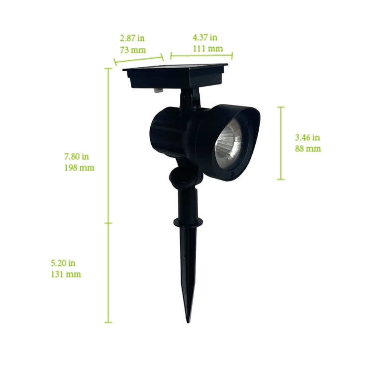 Solar Powered LED Landscape Spot Light Set, 2 Pack photo 5