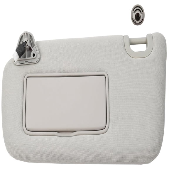 Left Driver Side Sun Visor Compatible with Nissan Sentra 2013 2014 2015 2016 2017 2018 2019 Gray Sunvisor with Mirror Replaces# 96401-3SG8A