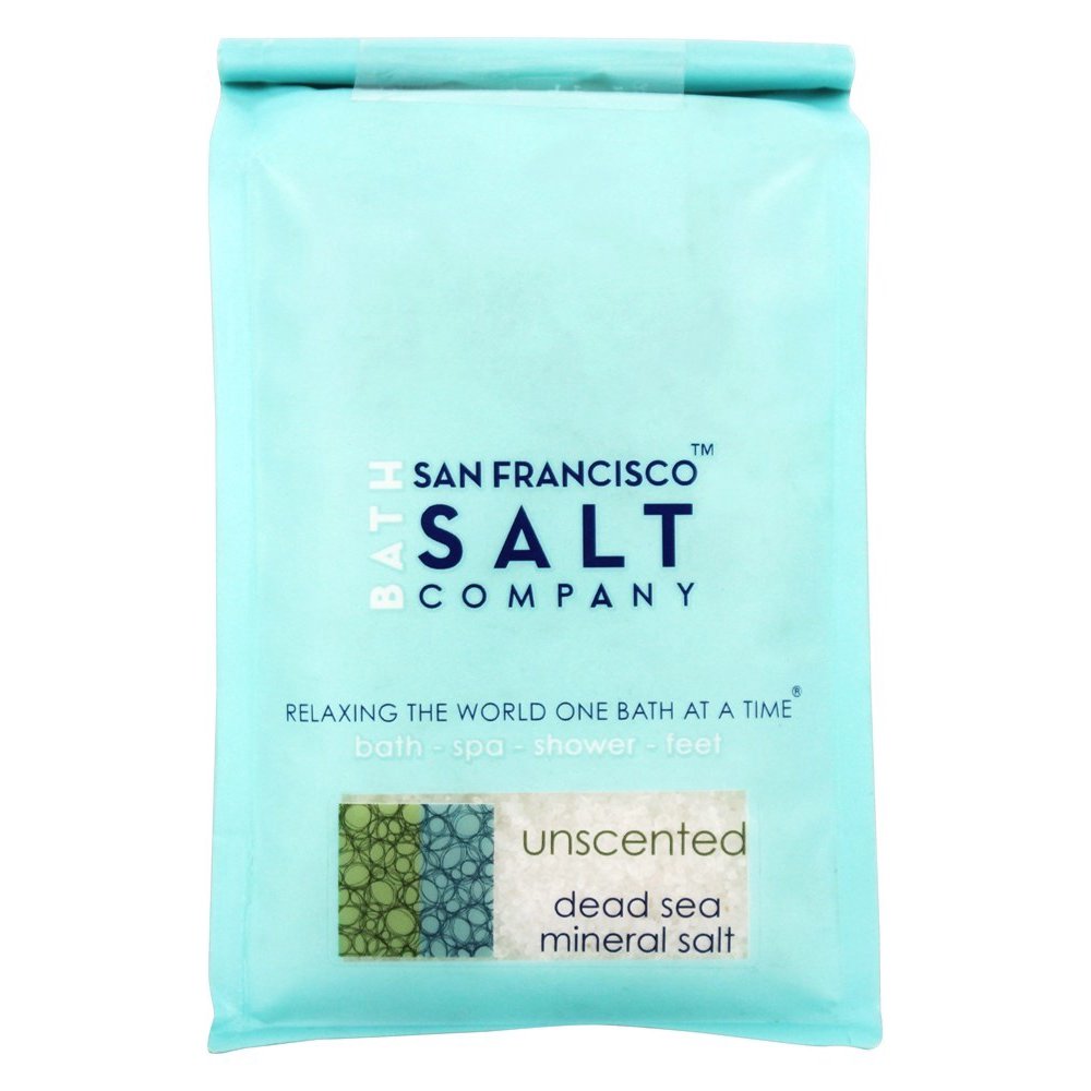 San Francisco Salt Company Dead Sea Mineral Bath Salt Unscented 28 oz.
