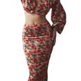 thumbnail image 5 of Women Package Hip Skirt Summer Vintage Floral Printed Dress High Waist Slim Long Skirts Party Fashion Wrapped Bottoms Clothes, 5 of 9