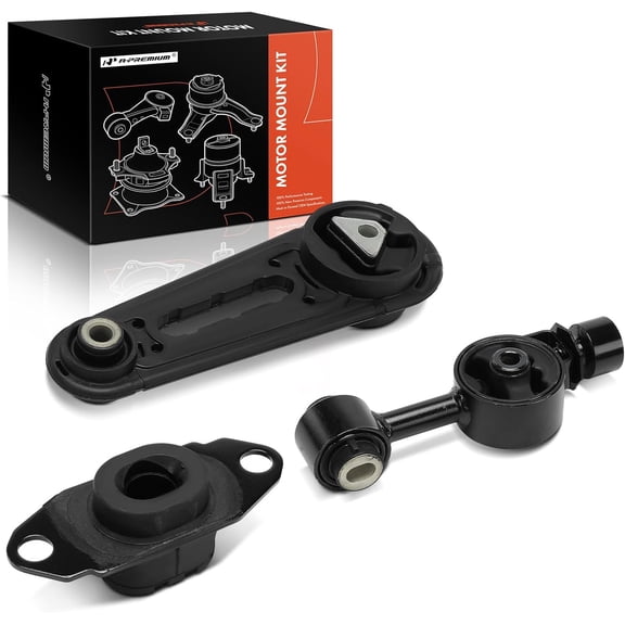A-Premium 3PCS Engine Motor Mount and Transmission Mount Set Compatible with Nissan Versa 2007-2012, Cube 2009-2014, 1.8L, Automatic Transmission, Replace# 11360ED000, 11360EL00A
