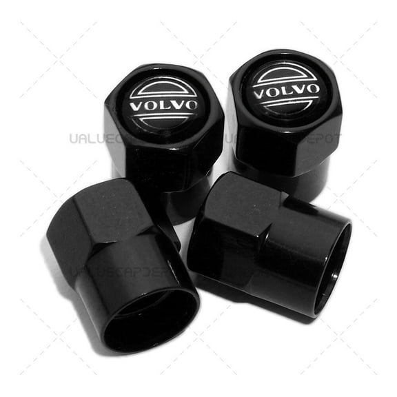 Hex Volvo Logo Emblem Car SUV Wheels Tire Air Valve Caps Stem Dust Cover Sport