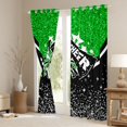 thumbnail image 3 of Manfei Cheerleading Cheer Team Black Out Curtains for Children Kids Teens,Black Green Curtains Pack of 2 (42x63 Each),Bling Crystal Glitter Bedroom Curtains,Microfiber Bedroom Decor, 3 of 6