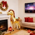 thumbnail image 6 of Fasiaou Inflatable Horse Balloon for Party Decorations, Large 35in Festive Event Decoration for Birthday, Graduation and Celebration, Helium Friendly with Taping Patch,Gold, 6 of 7