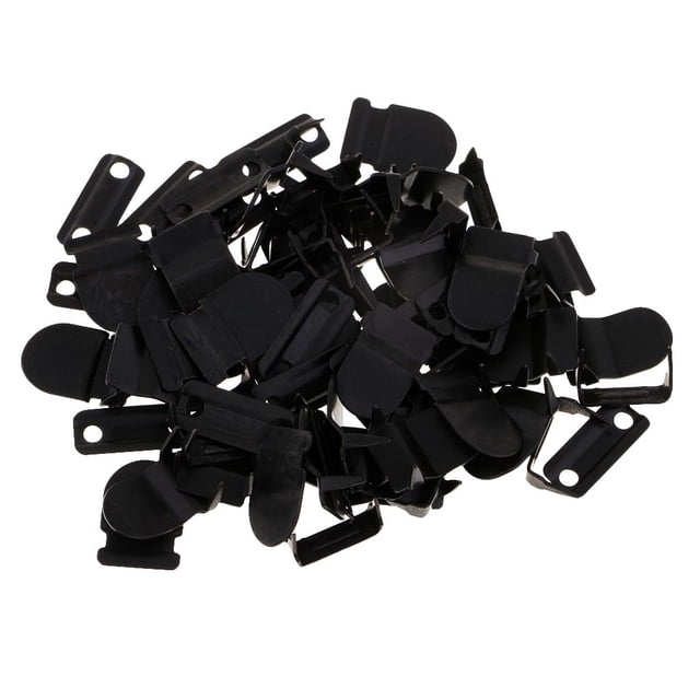 20 Sets No-Sew Closure Fasteners For Clothing Fasteners And Extension Black