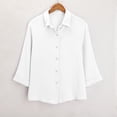 thumbnail image 6 of Blouses for Women – Casual Summer Tops Lace Long Sleeve Blouse Business Outfits Professional Work Trendy Womens Button Up Collar Shirts For Loose Fit, 6 of 8