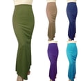 thumbnail image 2 of Midi Skirts for Women Ruffled Styles Floral Cute Women's Chiffon Elastic Waist Pleated Flared Maxi Skirts, 2 of 6