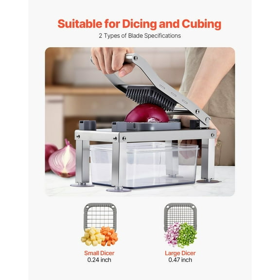 Mandoline Slicer with 8 Blades - Vegetable & Fruit Chopper for Effortless Cooking