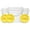 White Buckets With Yellow Lids, variant on WWXBTM 2 Gallon White Bucket with Screw on Lid - Pack of 3 Made in USA contrainers (White Buckets with Yellow Lids)