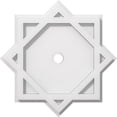 thumbnail image 1 of Ekena Millwork CMP12AL-01000 12 in. OD x 1 in. ID Square Axel Architectural Grade PVC Contemporary Ceiling Medallion, 1 of 1