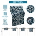 thumbnail image 6 of Navy Blue Spring Floral Table Runner - 120 Inch Long Farmhouse Flowers Elegant Pastoral Cotton and Linen Blended Dress Scarves Farmhouse Table Runner for Kitchen Dining, Coffee Table, 13" x 120", 6 of 8