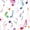 Color 2, variant on Peel and Stick Wallpaper Colorful Neon Musical Notes Black Wall Mural 23.6in x 9.8ft Self Adhesive Removable Wall Paper Renter Friendly Wallpaper for Nursery Bedroom Cabinets