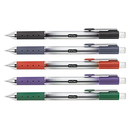 TUL Retractable Gel Pens 0.5 mm Fine Point, Assorted 12/pk Walmart