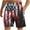 Black, variant on Srogem American Flag Shorts for Men 4th of July Tactical Shorts Outdoor Cargo Shorts Pocket Vintage Hiking Shorts