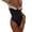 Black, variant on Sngxgn Womens Scoop Neck Cut Out Front Lace Up Back Swimsuit(Black,XL)