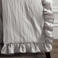 thumbnail image 2 of Lush Decor Reyna Solid Polyester Ruffle Throw, 60x50, Light Gray, Single, 2 of 4