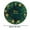 Gold, variant on Christmas Wreath Placemats Set of 4 Round Felt Non-Slip Table Mats for Holiday Dinner Party Dining Decor with Red Berry and Bow Design 8 Inch Green and Red
