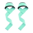 thumbnail image 3 of 2x Weight Lifting Straps Gym Wrist Wraps Lifting Straps Strength Training Hand Grip Weightlifting Wrist Straps for Powerlifting Equipment Light Green, 3 of 8
