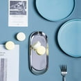 thumbnail image 2 of MesaSe Small Tray Kitchen Utensils Pallets Home Daily Use Stainless Steel Oval New Style Barbecue Fruit Storage Plate, 2 of 9