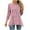 Pink Plus Size Blouse for Women_e, variant on CYMMPU Loose Fit Round Neck Tunic Tops Spring Tops Blouses for Women Dressy Casual Floral Pattern Fall Trendy Shirts 3/4 Sleeve Flare Hem Hide Belly Tops to Wear with Leggings T-Shirts S