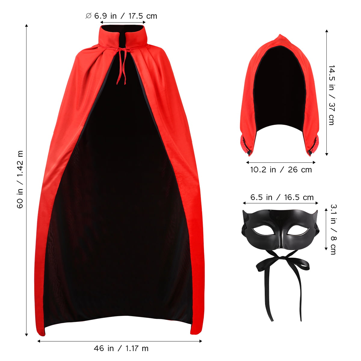 Details about   Demon Devil Masquerade mask costume dress up Black White DIY Paint Party Mask