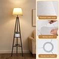 thumbnail image 2 of Bell Lamp Shades Set of 2, , Beige Shade Replacement for Table Lamps, Floor Lamps, Fabric Natural Linen Hand Crafted(Spider Fitter), 2 of 11