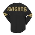 thumbnail image 3 of Unisex Spirit Jersey Black UCF Knights Lace-Up V-Neck Long Sleeve T-Shirt, 3 of 3